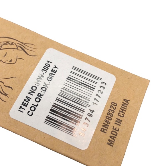 C.C Aztec Print Winter DARK Grey Headbands HeadWrap - Picture 8 of 15